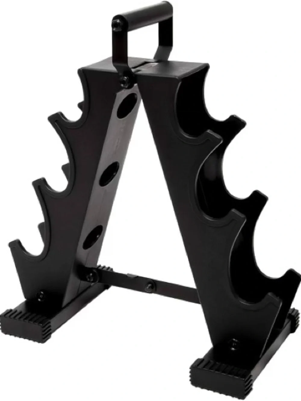 Multipurpose Black Folding Dumbbell Rack Stand - Unbranded